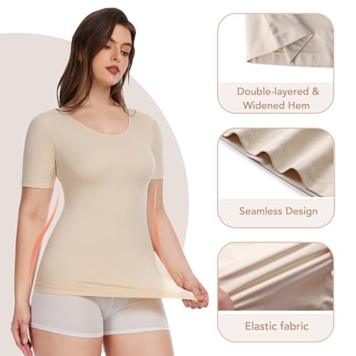 Recopilación de Camisetas moldeadoras para Mujer Top 5. 30 Imagen adicional