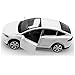 gidoyi Toy Car Model X, Pull Back Car Toys Alloy Vehicles with Lights and Sound 1:32 Scale Model Car (White)
