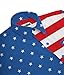 Tipsy Elves Red White and Blue American Flag Patriotic Button Down Shirt for Men Size Medium