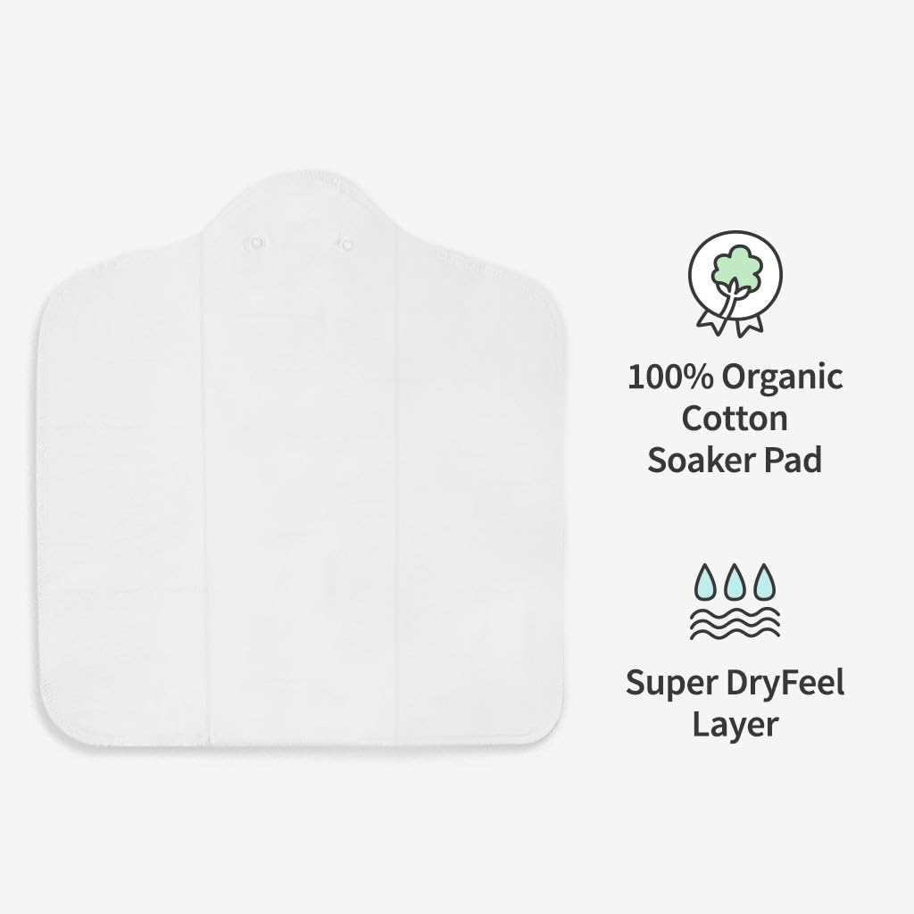 SuperBottoms Dry Feel Pad set of 3 - Cloth diaper soaker/insert for SuperBottoms Freesize UNO cloth diaper for Babies - Image 4 thumbnail