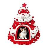 Accent Festif Maison: Les maisons pour chat au design inspiré de la cabane de l'arbre de Noël se fondent harmonieusement dans les décors festifs, proposant une esthétique naturelle qui complète le décor moderne. Elles génèrent un espace accueillant pour vos animaux de compagnie lors des occasions spéciales, tout en renforçant l'ambiance conviviale de votre intérieur. Cette intégration fluide ajoute une touche de charme aux environnements festifs, où le bien-être de votre chat et l'esthétique de