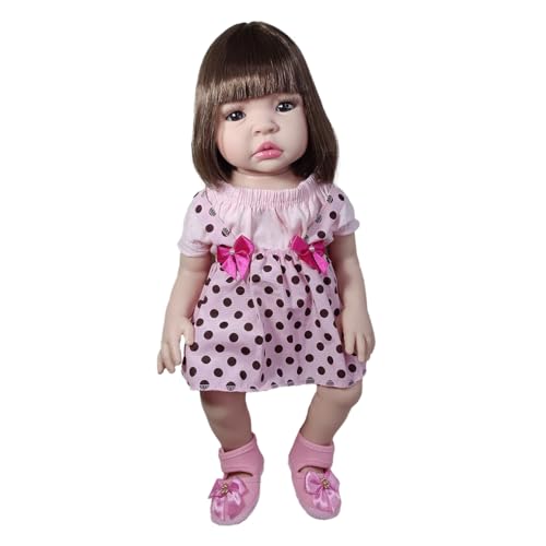 Boneca Bebe Mamãe Reborn Silicone Menina Pode Dar Banho + Bolsa + Pelúcia