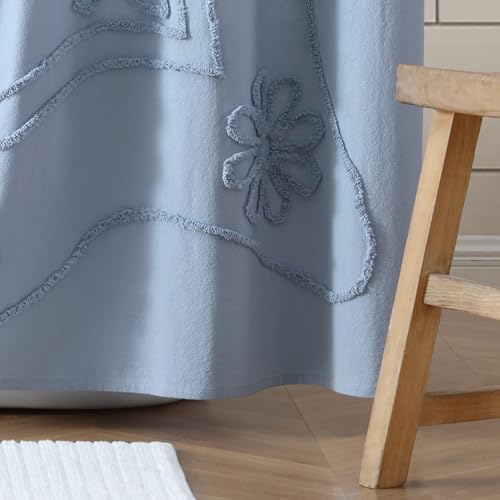 Rideau de douche 183x183 en coton pour éviter le plastique - 4