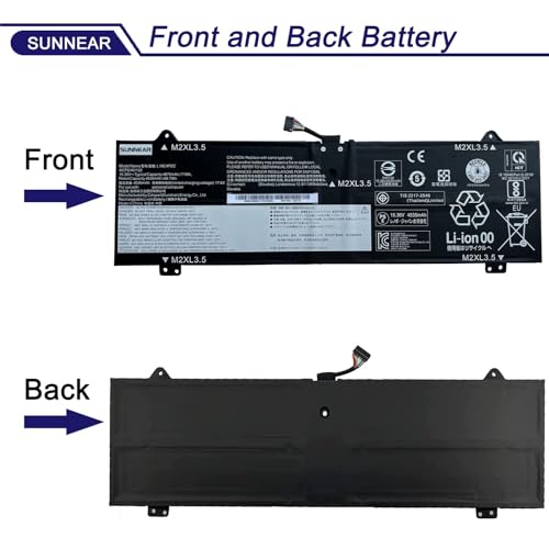 Image of 71Wh L19C4PDC L19L4PDC L19M4PDC Laptop Battery Compatible with Lenovo Ideapad Yoga 7-14ITL5 7-15ITL5 Series 5B10Z26482 5B10Z26485 5B10Z26479 SB10Z26481 15.36V 4675mAh