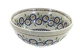 Blue Rose Polish Pottery Peach Blossom Cereal/Soup Bowl