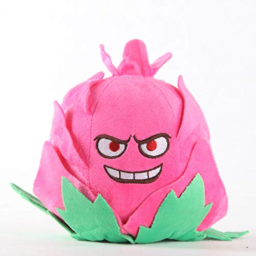 HHtoy Dragon Fruit Pitcher Plush Toy Anime Figures Pillow Plants Vs Zombies Cushion