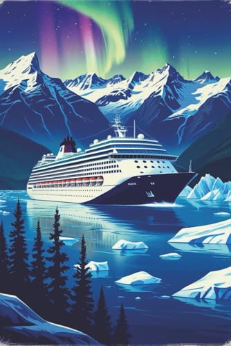 Alaskan Cruise Journal : Capture the Magic of Your Arctic Adventure: Bucket List Alaska Northern Lights Blank Notebook for Memories Made Perfect Gift for Holidays 6x9 " 110 Pages