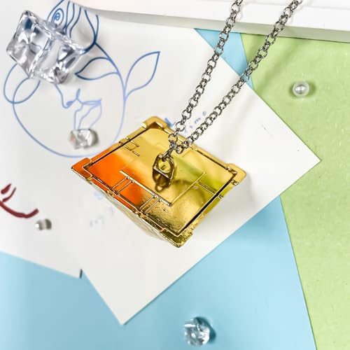 Zelda Halskette, Necklace Zelda, Zelda Anhänger Halskette, Cosplay Halskette, Millennium Pyramid Puzzle Halskette Zelda Anhänger, Metall