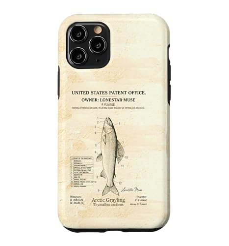 Arctic Grayling Fishing ���� ���̓� �r���e�[�W�A�[�g �X�}�z�P�[�X iPhone 11 Pro �p