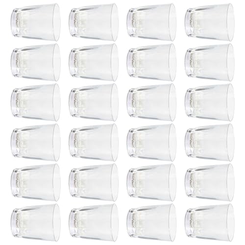 Lot de 24 verres à eau avec lumière LED colorée réutilisables - 2