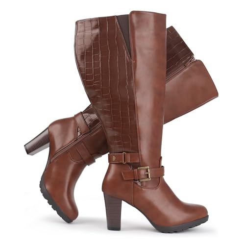Chicblooms Plus Size High Heel Boots