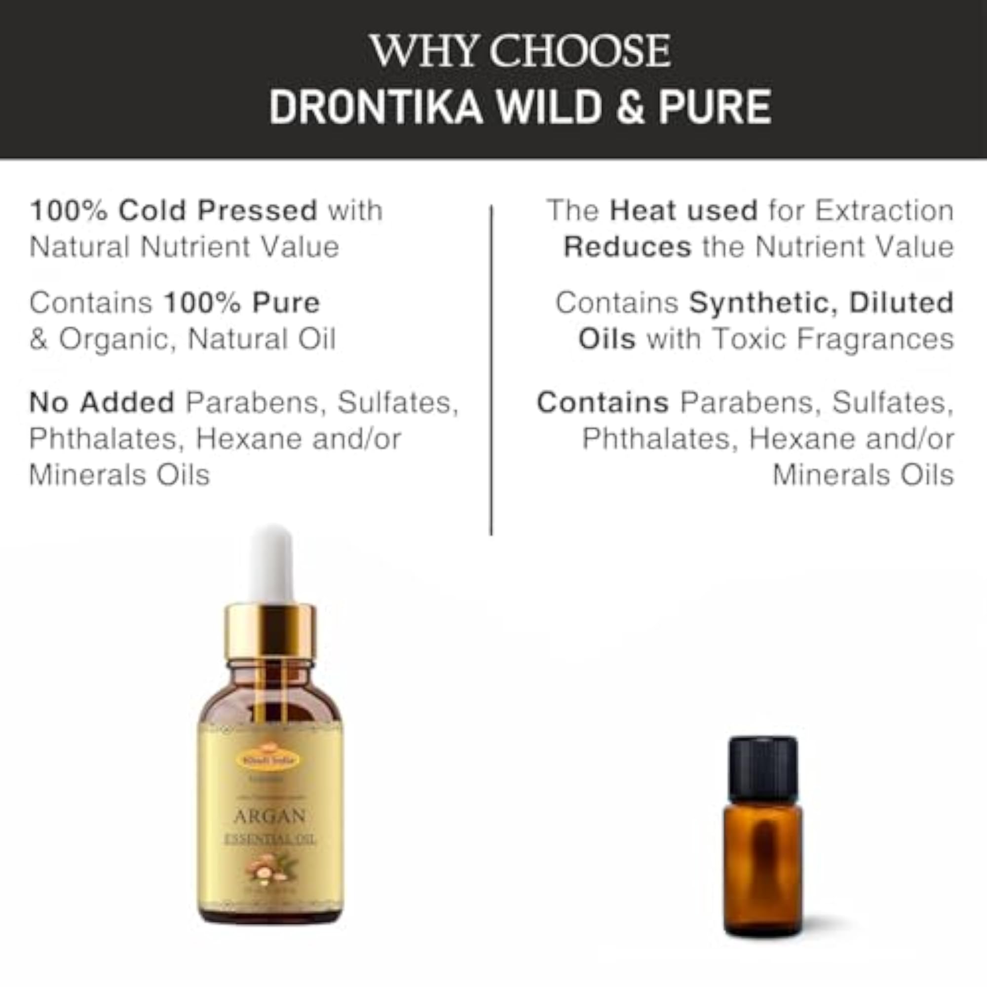 Khadi 100% Pure Natural Moroccan Argan Oil, 15ml