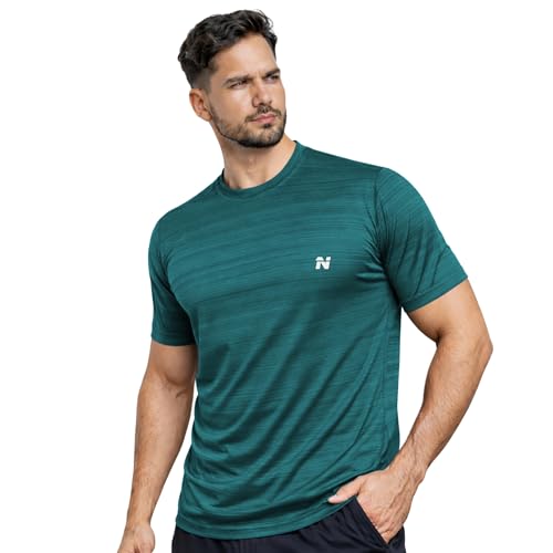 Image of NINQ Half Sleeve Compression T-Shirt - Men's Athletic & Sports Tights for Fitness