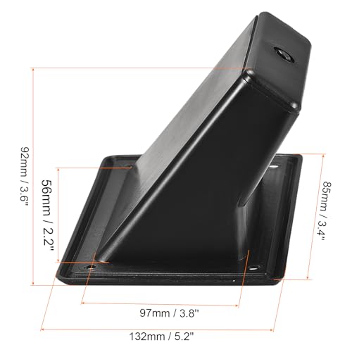 Manija empotrable para altavoz uxcell con tornillos pack de 2 asas de repuesto negras 3