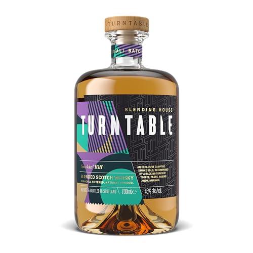 Turntable Spirits I Smoken Riff I Blended Scotch Whisky I Kombination aus würziger Rauchnote und kandierter Birne I 46{34dfa55d8ee3ac1a54035bf1c6230532b4428fb9984627974694dd140ff590e5} Vol. I 700 ml Turntable Spirits I Smoken Riff I Blended Scotch Whisky I Kombination aus würziger Rauchnote und kandierter Birne I 46{34dfa55d8ee3ac1a54035bf1c6230532b4428fb9984627974694dd140ff590e5} Vol. I 700 ml