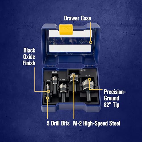 Irwin 1877793 Metal Countersink Drill Bit Set thumb #2