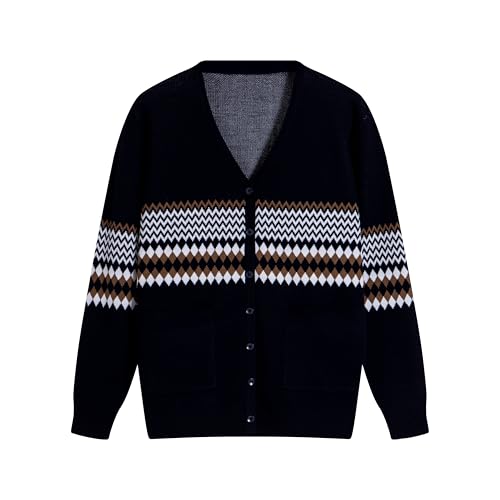 Image of Women's Lightweight Button Down Cardigan Sweaters Long Sleeve Classic V Neck Knit Soft Shrugs with Pocket