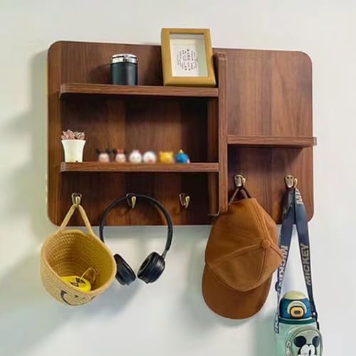 Solution de rangement décorative en bois massif pour boîtier électrique