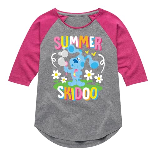 Blue's Clues & You! Hybrid Apparel Summer Skidoo - Toddler & Youth Girls Raglan Graphic T-Shirt