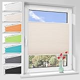 ④【Plissee Reinigung】Das Fenster Rollo ist pflegeleicht,man kann mit einem Staubwedel odereinem trockenen Tuch leicht abwischen.Bei hartnäckigeren Flecken empfehlen wir, mit einem feuchten Tuch putzen, bitte waschen Sie es nicht.