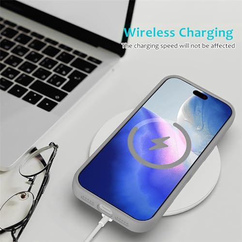 Image of ArmourPro Silicone Back Case for iPhone 17 Pro Max, Soft-Touch Case | Light Gray
