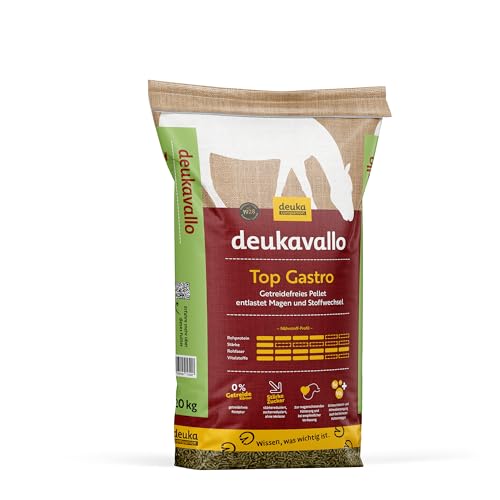 deukavallo Top Gastro 20 kg | Pferdefutter | Spezialfutter für Magen- und stoffwechselempfindliche Pferde | Ergänzungsfutter für Pferde…