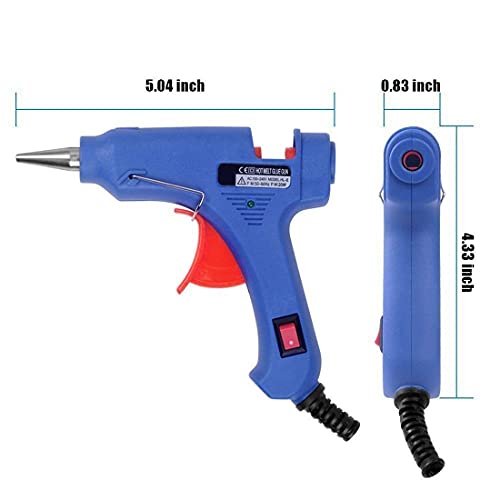 Image of Diy Crafts 10257 Glue Sticks Mini Handy 20 Watt Hot Melt Gun, Multicolor, 51 Piece