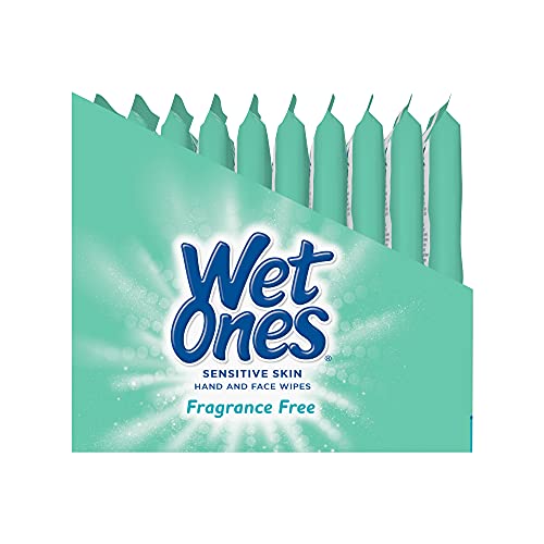 Wet Ones Sensitive Skin Hand And Face Wipes, 20 Count (Pack Of 10) #TOP2