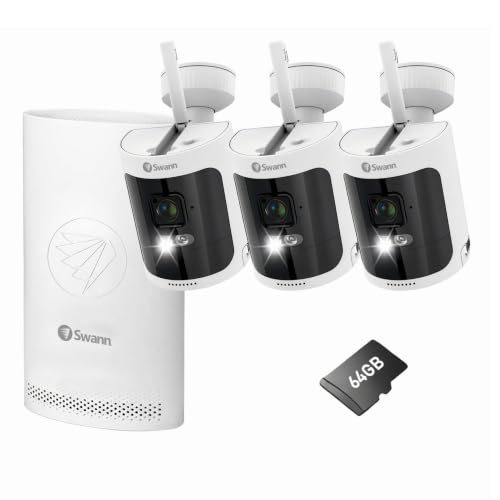 2K Wireless Security Kit with 3 x Wire-Free Cameras & NVR Tower - image 1