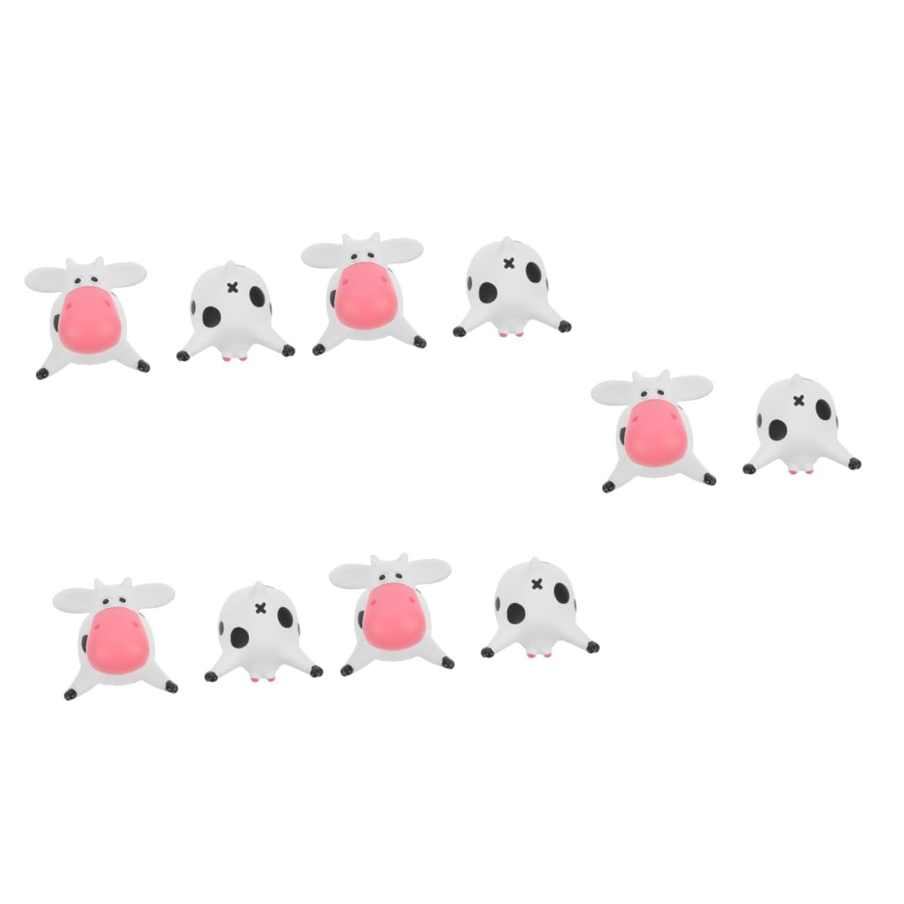 Cabilock 5 Juegos Imanes De Nevera De Vaca Ardilla Pequeños Juguetes De Peluche Pizarra para Frigorífico Mascota Lavavajillas Perro Rata De Juguete Vaca Imanes Lindos Imanes Resina