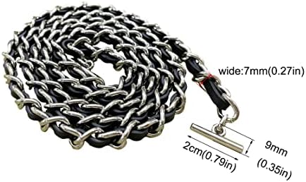 YESIKIMI Conversion Kit Real Cowhide Leather Chain+Insert Compatible With Chanel Flap Long Wallet Gift for Her