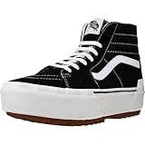 Unisex Classic Old Skool Skate Shoe Sneakers Sketch Checkerboard 7560 Black Red White (M7)