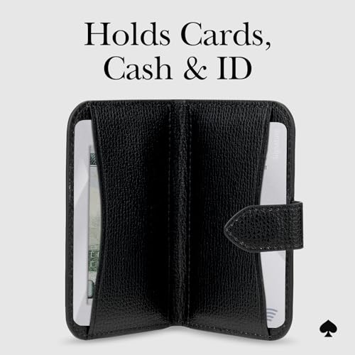 kate spade new york Morgan Magnetyczny portfel na telefon, etui na karty, kompatybilny z telefonami i etui MagSafe, czarny (Midnight Black)