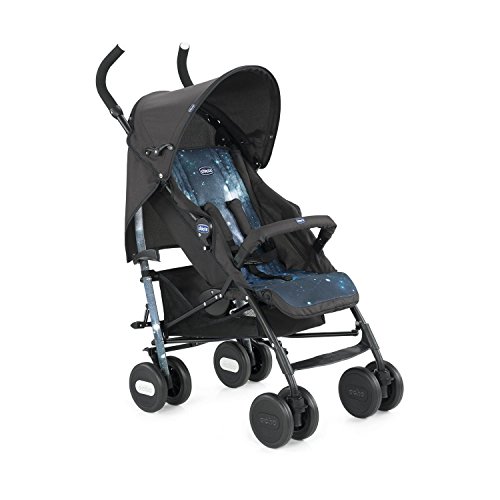 Chicco Echo Passeggino con Manicotto, Nero/Blu