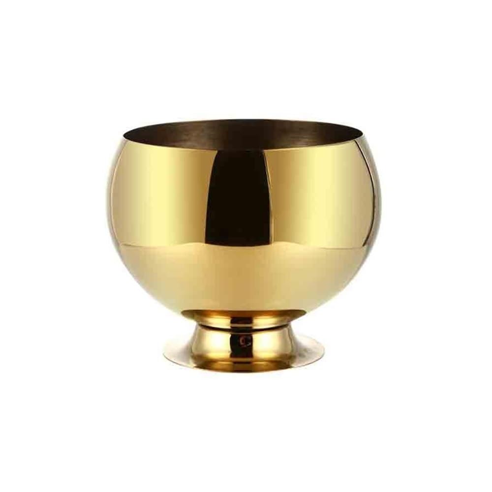 Secchiello per Il Ghiaccio, Secchiello for Pellet di Ghiaccio for Champagne, Birra, Vino, Comodo Secchiello for Vino, Bevande refrigerate Creative per casa, Feste, Uso Quotidiano(Gold)