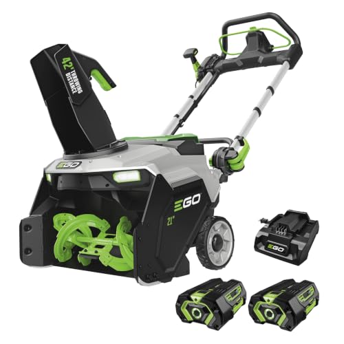 Image of EGO Power+ SNT2122 21 inch Single-Stage Snow Blower with Peak Power, (2) 4Ah Batteries and 320W Charger Included