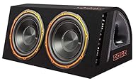 Twin 12 Inch Active Bass Enclosure 800 Watts RMS 2400 Watts Peak Active subwoofer enclosure with integrated amplifier all in one box MOSFET Power for high switching speed and greater stability Ported bass enclosure increases the amount of bass your w...