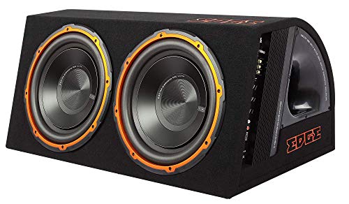 Edge Car Audio EDB12TA Twin 12 Inch Active Bass Enclosure with built in amplifier