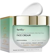 Fortify Skincare Face Moisturizer with Peptides &amp; Collagen - 3-in-1: Detox, Treat, Boost - Moistu...
