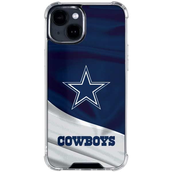 Skinit Clear Phone Case Compatible with iPhone 14 - Officially Licensed NFL Dallas Cowboys Design