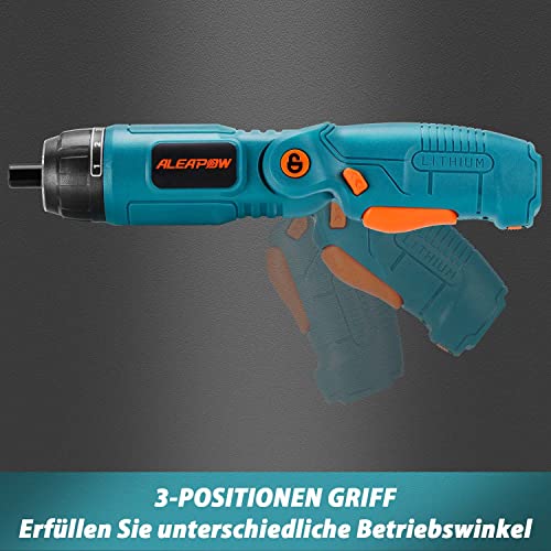 ALEAPOW 124 tlg. Werkzeugkoffer mit 3.6V Akku Schraubendreher, max. 4 Nm Akkuschrauber Handwerkzeugset mit… – Bild 7