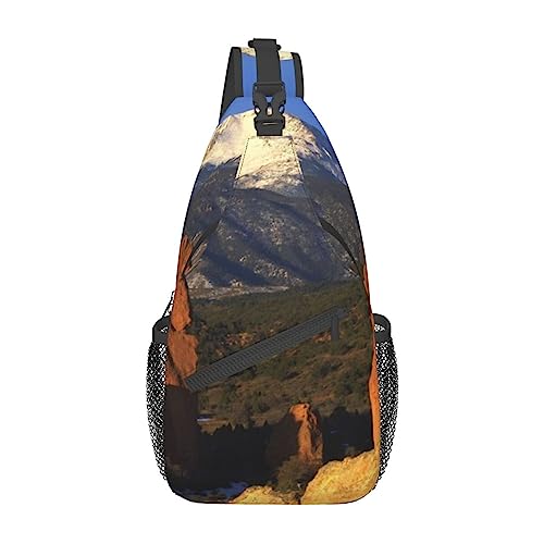 Sac à bandoulière décontracté noir au design unisexe et ultra léger