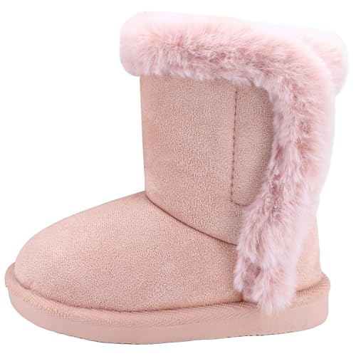 Femizee Girls Boys Warm Winter Boots Kids Outdoor Snow Boots(Toddler/Little Kid)