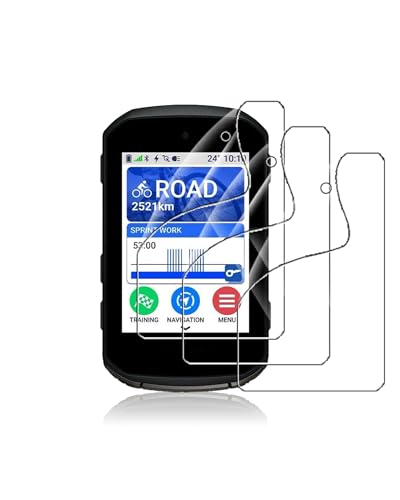 yystao Juego de 3 protectores de pantalla para Garmin Edge 850 GPS Ciclismo PC película suave HD transparente antihuellas antiarañazos