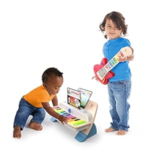 Baby Einstein Together in Tune Piano & Guitar Bundle, Safe Wireless Wooden Musical Toddler Toys, Magic Touch, 6 Months+