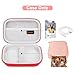Canboc Carrying Case for HP Sprocket 2x3 Instant Smartphone Photo Printer, Kodak Step Wireless Mobile Photo Printer, Lifeprint 2x3 Photo Printer, Mesh Bag fit Photo Paper Cable, Red