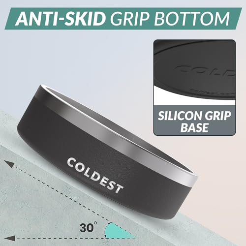 Coldestdogbowlantirustmetalnonslipdogbowlslargespillproofheavyduty3layersinsulateddogbowlfoodandwaterbowlfordogscatspetsdishwashersafe42ozstealthblack Urban Country Home Decor Coldest dog bowl anti rust metal non slip dog bowls large spill proof heavy duty 3 layers insulated dog bowl food and water bowl for dogs cats pets dishwasher safe 42 oz stealth black urban country home decor