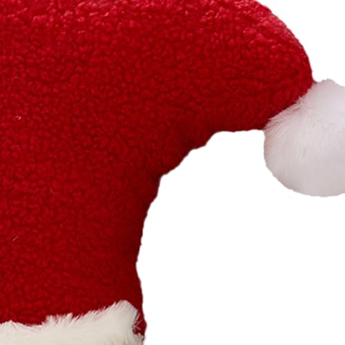 Coussin bonnet du Père Noël pour canapé et salon chaleureux