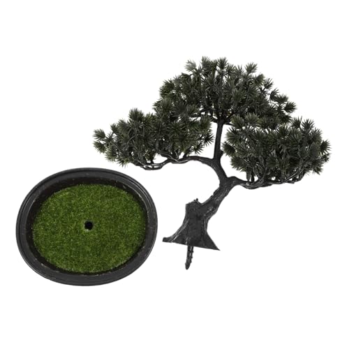 Toddmomy Künstlicher Bonsai Baum Im Topf Realistischer Pflegeleichter Dekorationsbaum Für Wohnzimmer Büro Zen-Garten Und Badezimmer Kleine Kunstpflanze Für Stilvolle Raumgestaltung