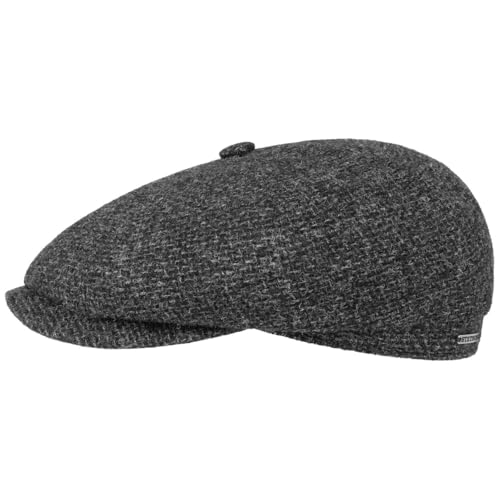Stetson Hatteras Casquette Plate Laine Shetland Fabrique en UE Homme Automne Hiver